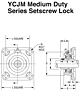 Mounted Bearings 4-bolt flanged set screw YCJM MD Set G
